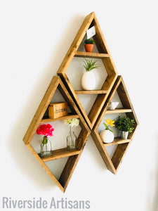 Rustic Brown Diamond Curio