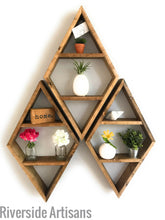 Load image into Gallery viewer, Rustic Brown Diamond Curio