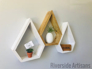 Oak Raindrop Shelf