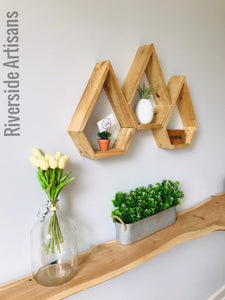 Oak Raindrop Shelf