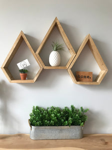 Oak Raindrop Shelf