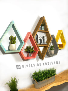 Gray Raindrop Shelf