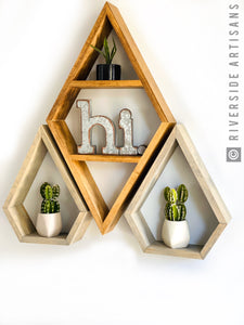 Rustic Brown Diamond Curio