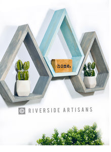 Gray Raindrop Shelf