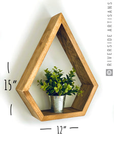 Rustic Brown Raindrop Shelf
