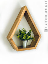 Load image into Gallery viewer, Rustic Brown Raindrop Shelf