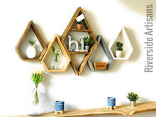Load image into Gallery viewer, Rustic Brown Raindrop Shelf