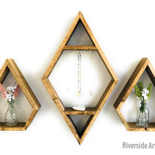 Load image into Gallery viewer, Rustic Brown Raindrop Shelf