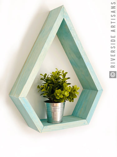 Aqua Raindrop Shelf