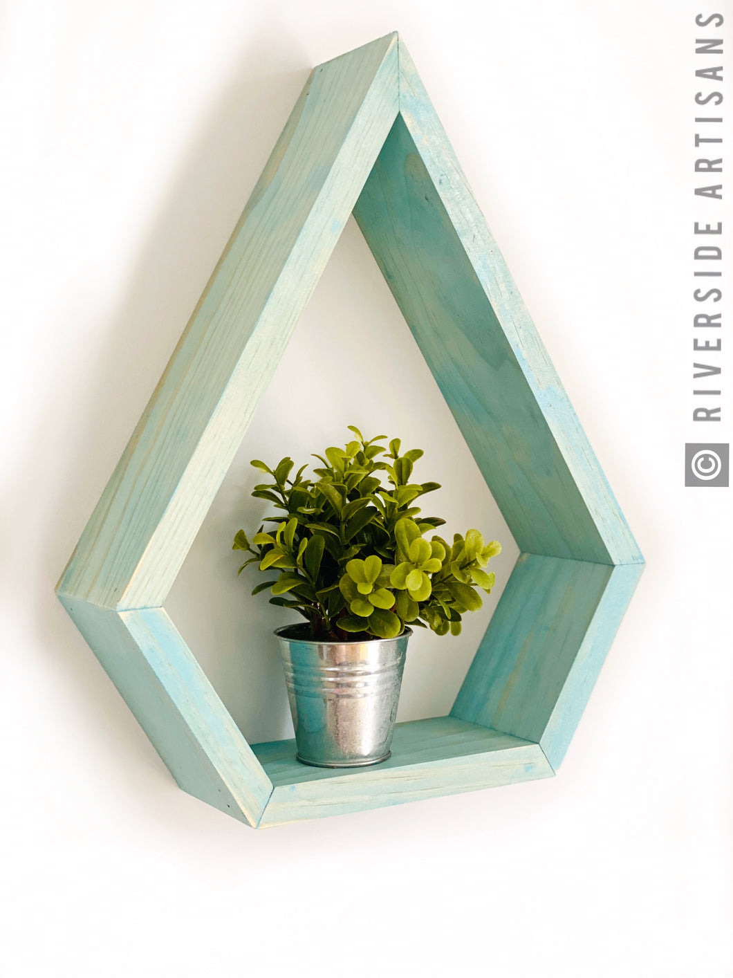 Aqua Raindrop Shelf