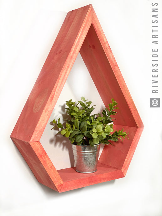 Coral Raindrop Shelf
