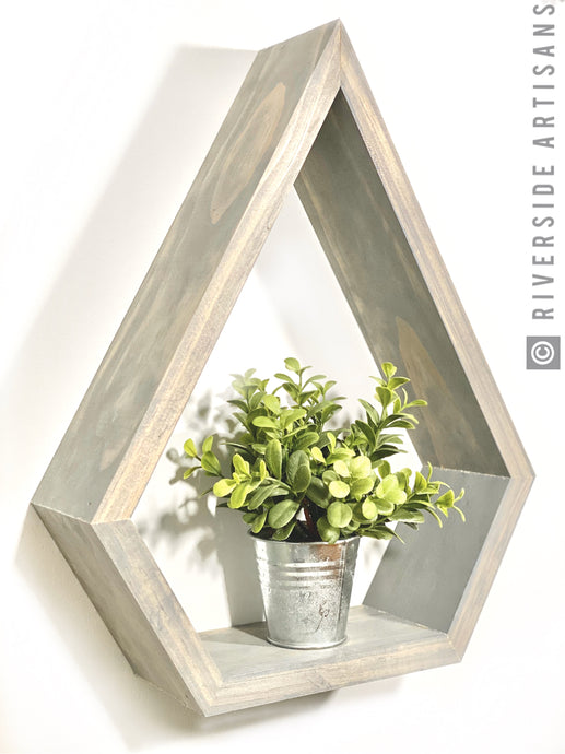 Gray Raindrop Shelf