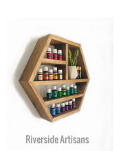 Load image into Gallery viewer, Hexagon Essential Oil Shelf